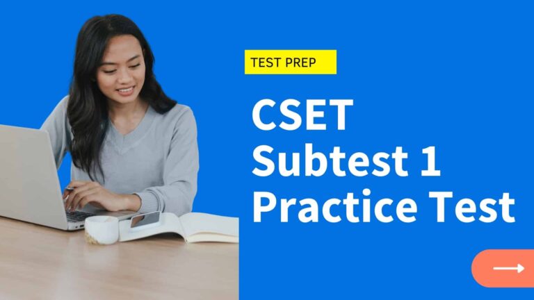 CSET Multiple Subject Subtest 1 Practice Test