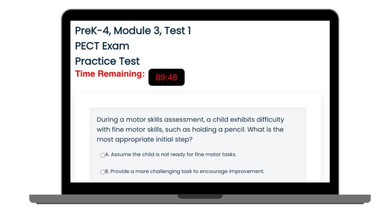 PreK-4 PECT Exam Module 3 Practice Test